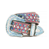 Multi Strap With Multi & Faceted Crystal Embellished Rhinestone Belt