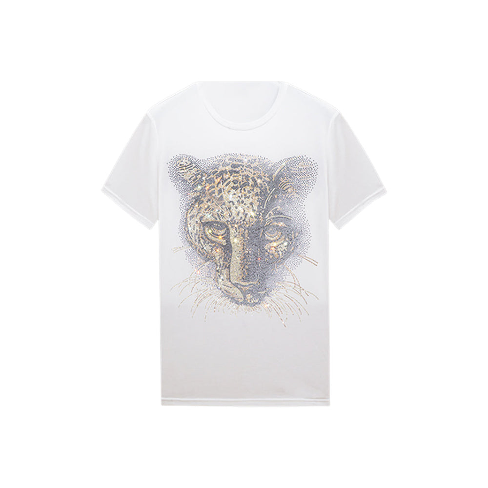 Men's Leopard Print Hi Hop Short Sleeve Graphic Tee