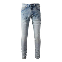 Men's Light Blue Blank High Stretch Skinny Fit Jean