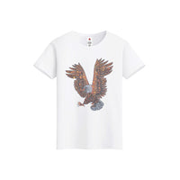 Men's Rhinestone 3D Hawk Tee