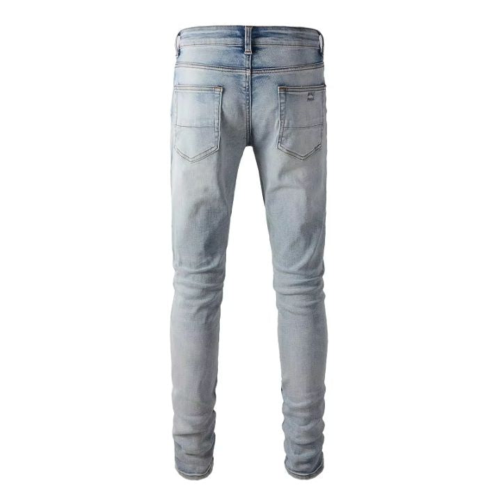 Men's Light Blue Blank High Stretch Skinny Fit Jean