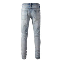 Men's Light Blue Blank High Stretch Skinny Fit Jean