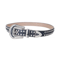 Blue Strap With Silver & Blue Embellished Rhinestone Belt
