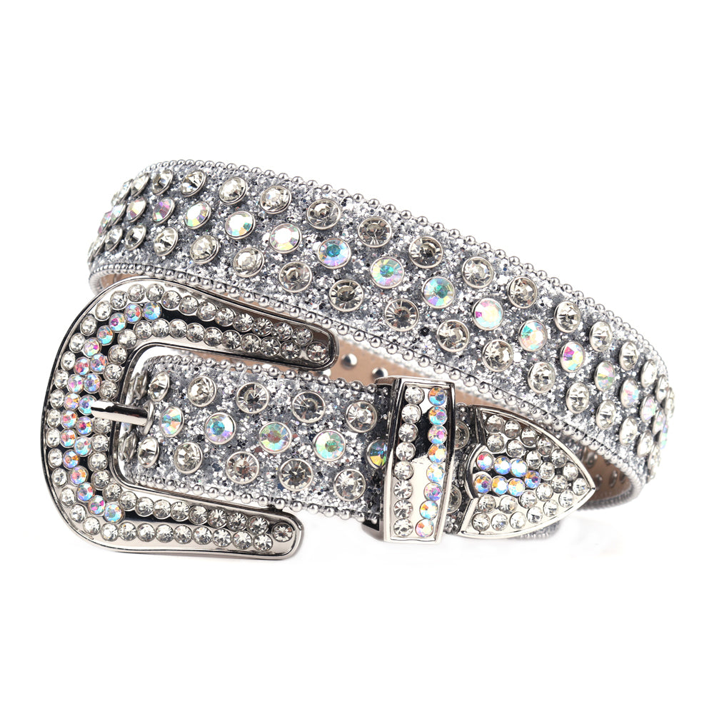AB Crystal Rhinestone Western Punk Belt