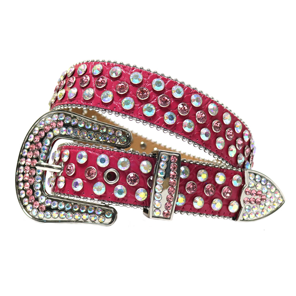 AB Crystal Rhinestone Western Punk Belt