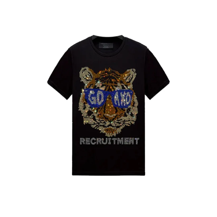 Sparkling Rhinestone Tiger Swag T-shirt