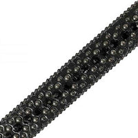 Black With Studs And Black Gems Encrusted Rhinestones Belts