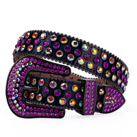 Diamond Crystal Rhinestone Western Belt