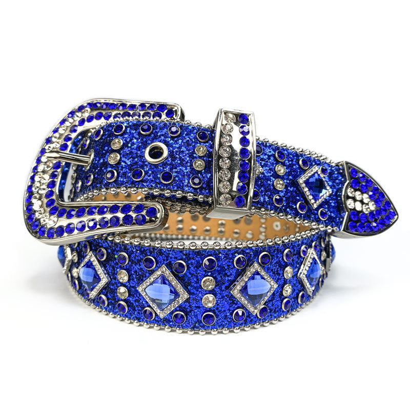 Diamond-Concho Crystal Rhinestone Western Belt