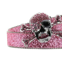 Skullshine Frontier Rhinestone Statement Belt