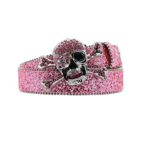 Skullshine Frontier Rhinestone Statement Belt
