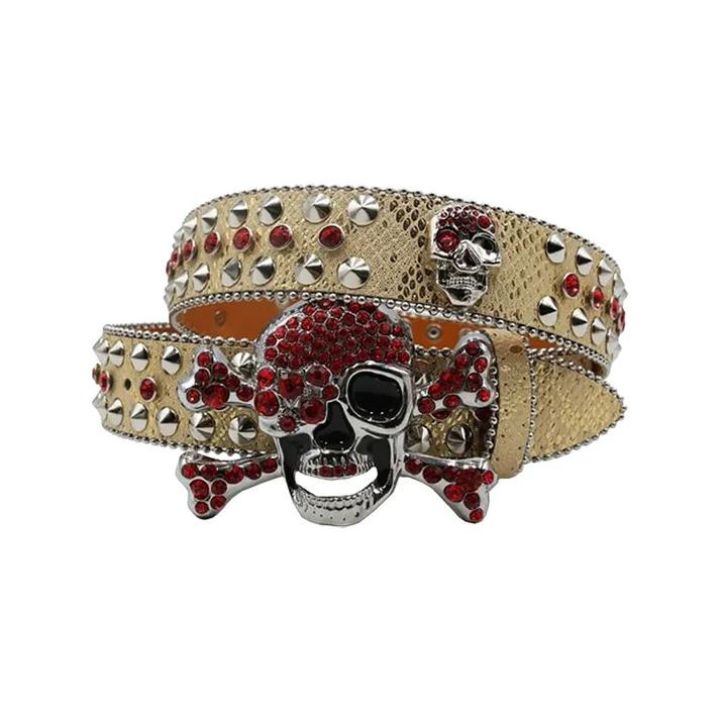 Vintage Y2K Rhinestone Statement Belt