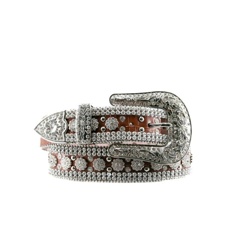 Angel Ranch Faceted Crystal Brown Belt