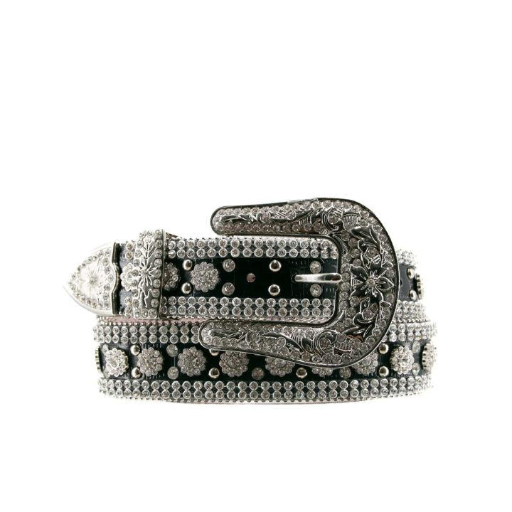 Angel Ranch Faceted Crystal Black Belt