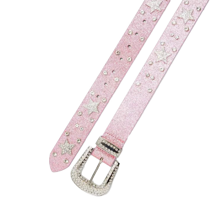 Pink Shimmer Star Sparkle Belt