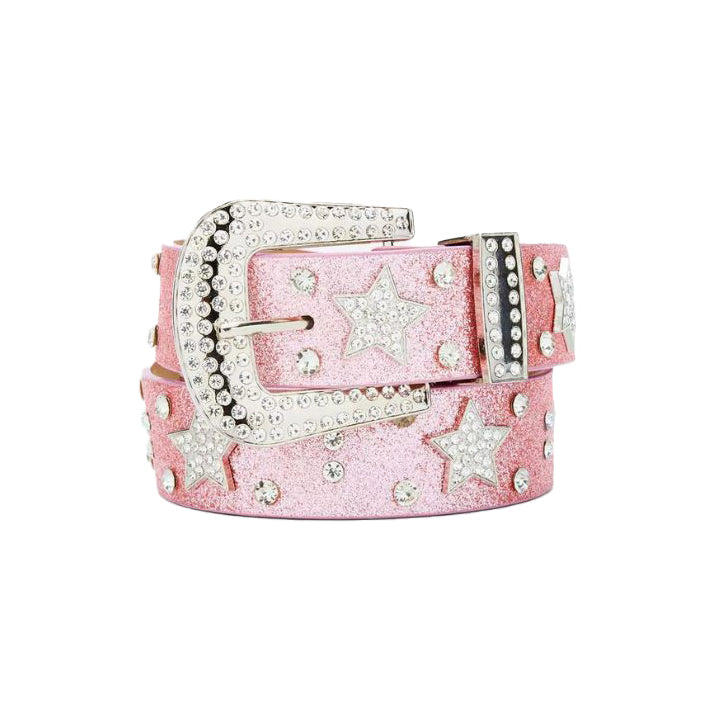 Pink Shimmer Star Sparkle Belt