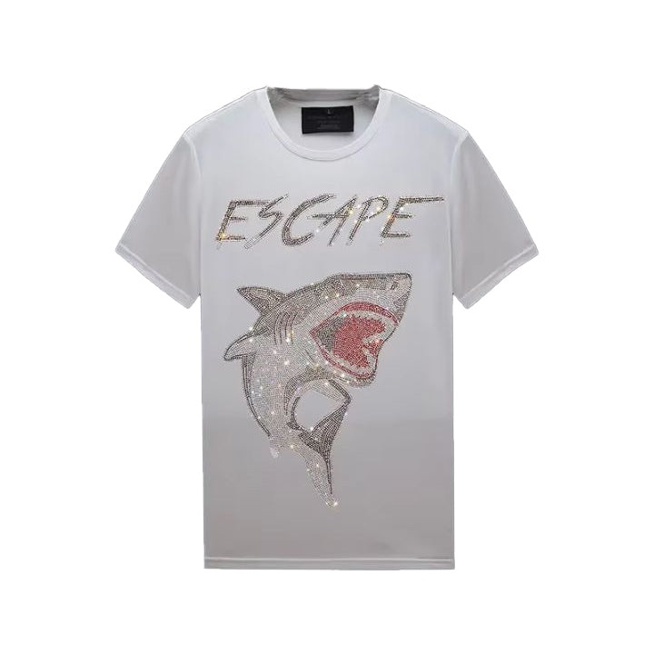 Men's Shark Rhinestone Tee