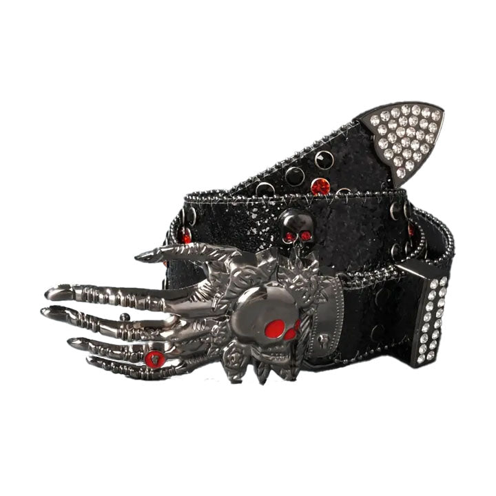 Gothic Skeleton Hand Western Statement Belt