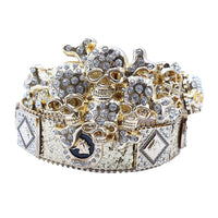 Luxury Skull Rhinestone Western Waist Belt