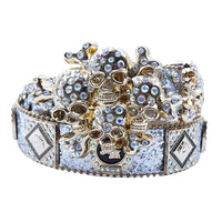 Luxury Skull Rhinestone Western Waist Belt