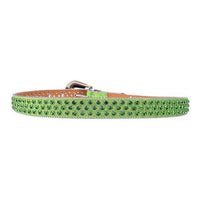 Green Strap With Green Embellished Rhinestone Belt