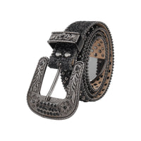 Rhinestone Belts USA Western Design Leather Belt Ladies Leather Custom Rhinestone Studded Waist Belt Crystal Rhinestone Belt Men