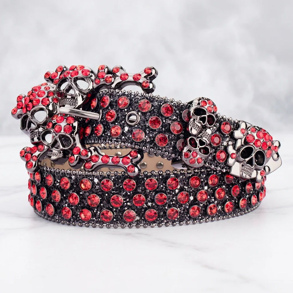 New Shining Rhinestone Studded Waist Belt Punk Hippie Style Bling Belt