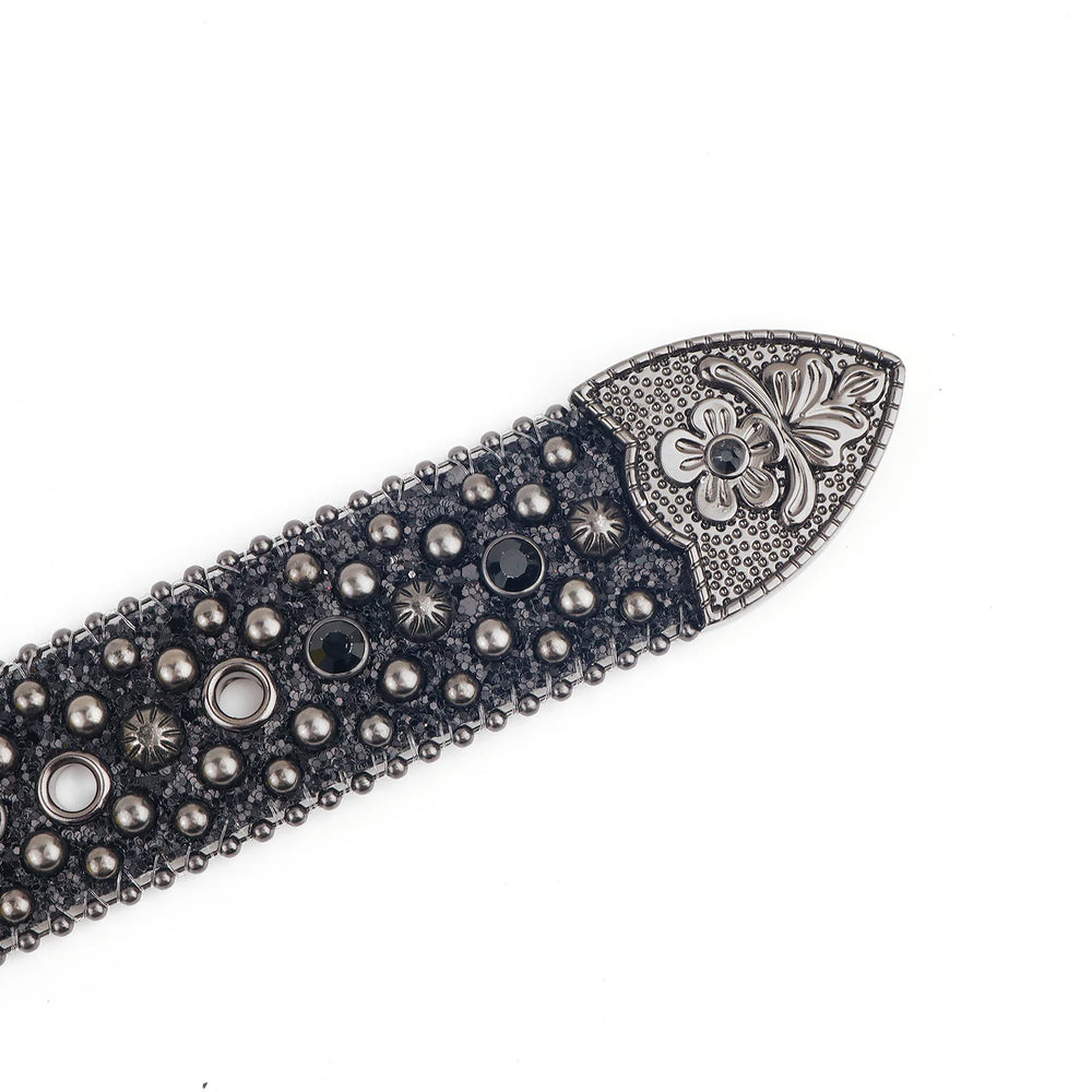 Rhinestone Belts USA Western Design Leather Belt Ladies Leather Custom Rhinestone Studded Waist Belt Crystal Rhinestone Belt Men