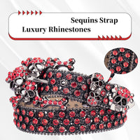 New Shining Rhinestone Studded Waist Belt Punk Hippie Style Bling Belt