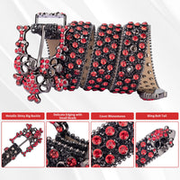 New Shining Rhinestone Studded Waist Belt Punk Hippie Style Bling Belt