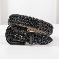 Rhinestone Belts USA Rhinestone Belt Studded Belt Belts for Women Multi-Color Crystal-Encrusted PU With Bling Buckle Y2K Statement Accessory