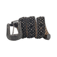 Rhinestone Belts USA Western Design Leather Belt Ladies Leather Custom Rhinestone Studded Waist Belt Crystal Rhinestone Belt Men
