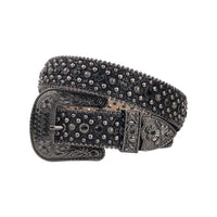 Rhinestone Belts USA Western Design Leather Belt Ladies Leather Custom Rhinestone Studded Waist Belt Crystal Rhinestone Belt Men