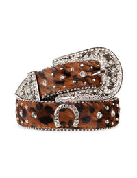 Horseshoe Concho Crystal Rhinestone Western Belt