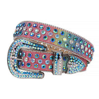 Multi Strap With Multi & Blue Embellished Rhinestone Belt