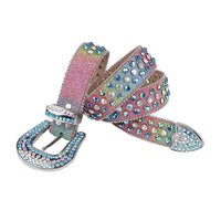 Multi Strap With Multi & Blue Embellished Rhinestone Belt