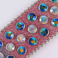 Multi Strap With Multi & Blue Embellished Rhinestone Belt