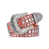 Kippy Red Cowboy Adorned Rhinestone Belt