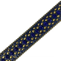 Navy With Studs And Navy Gems Encrusted Rhinestones Belts