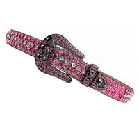 Pink Strap With Pink & Multi Color Embellished Rhinestone Belt