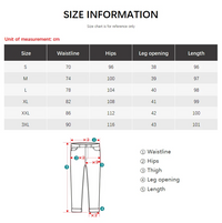 Men's Street Style Print Cargo Denim Pants