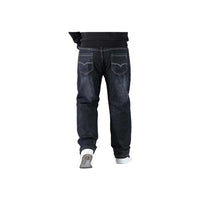 Men's Black High Waist Baggy Jeans