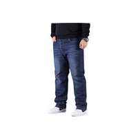 Men's Black High Waist Baggy Jeans