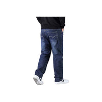 Men's Black High Waist Baggy Jeans