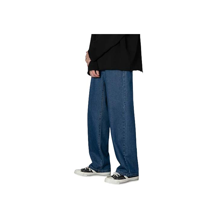 Men's Light Blue Straight Fit Denim Pants