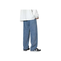 Men's Light Blue Straight Fit Denim Pants