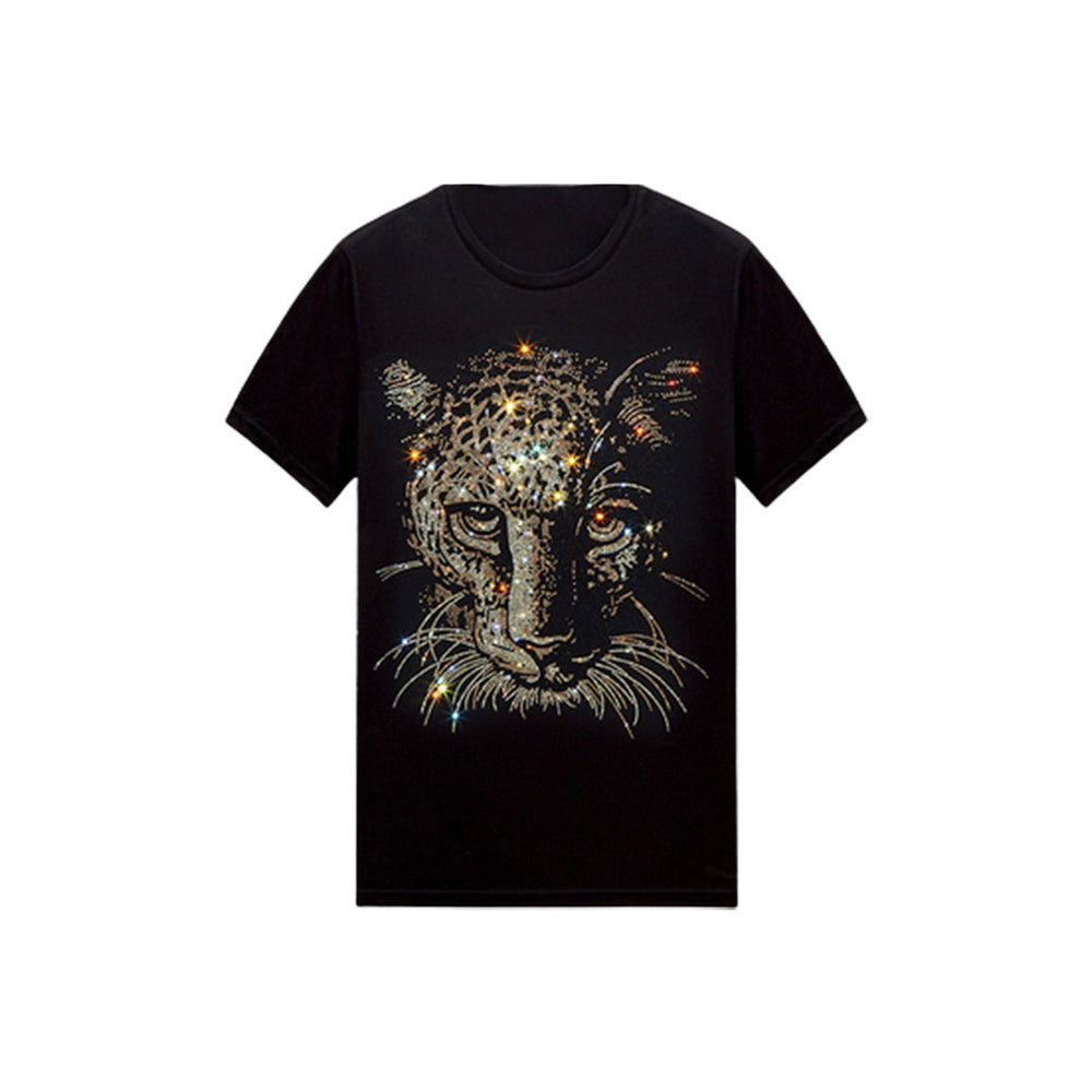 Men's Leopard Print Hi Hop Short Sleeve Graphic Tee