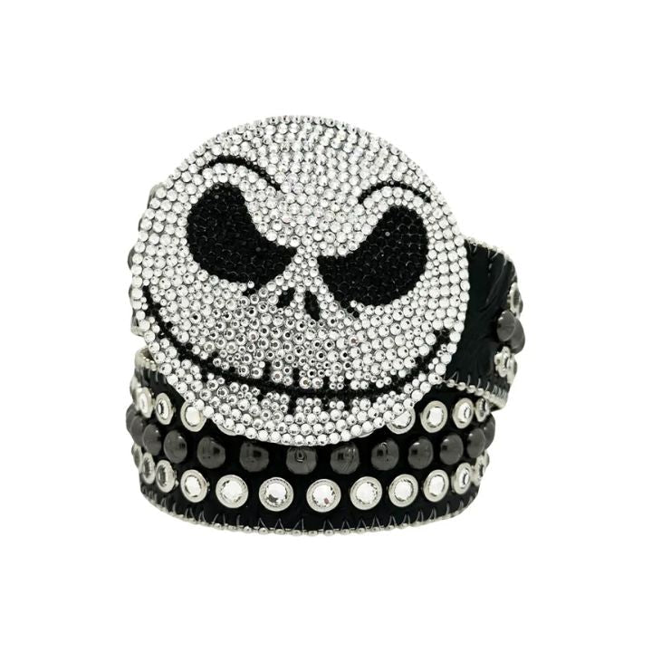 Jack The Skeleton Rhinestone Statement Belt