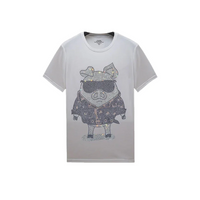Crystal-Studded Bear Pop Style T-shirt