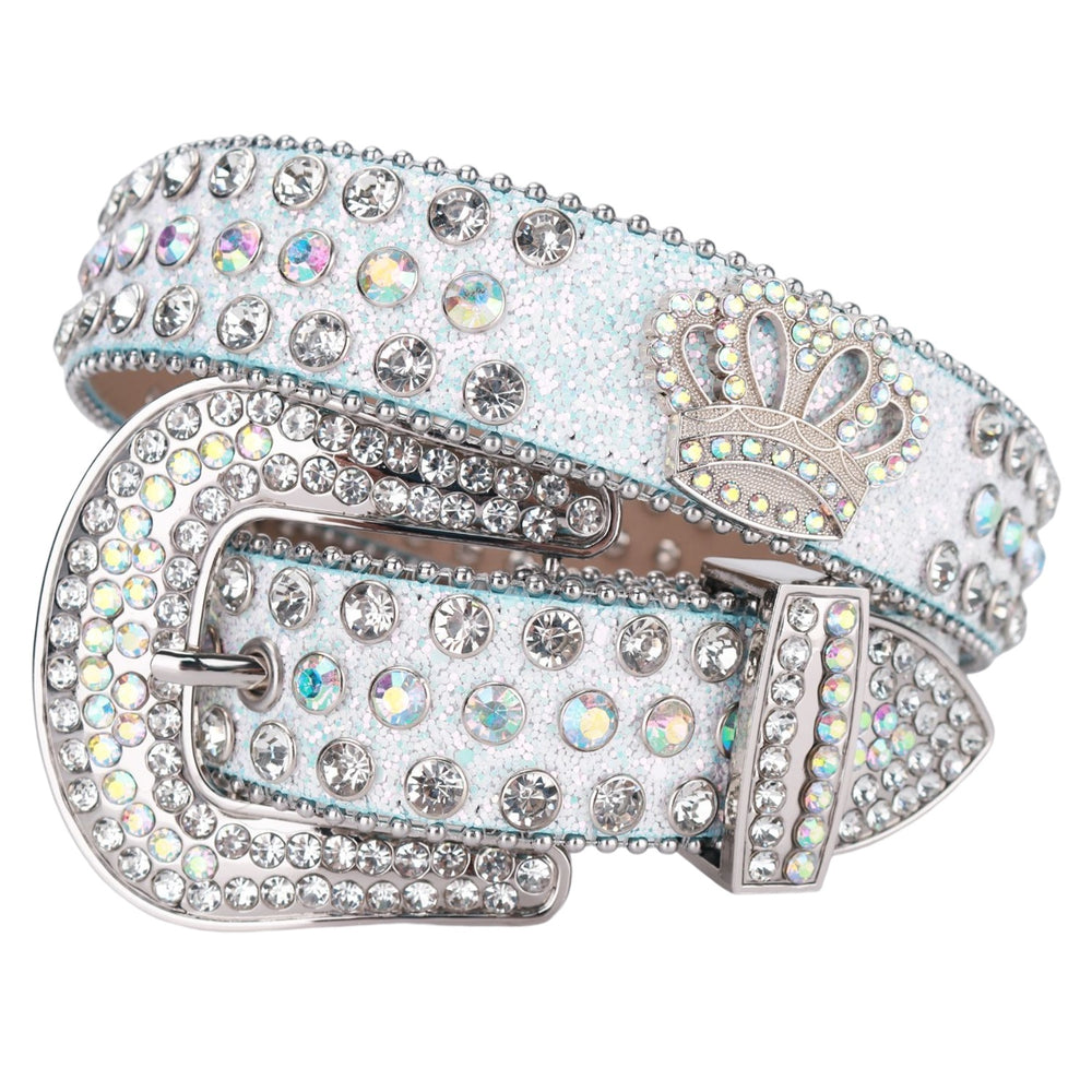 Crown Concho Crystal Rhinestone Bridal Belt